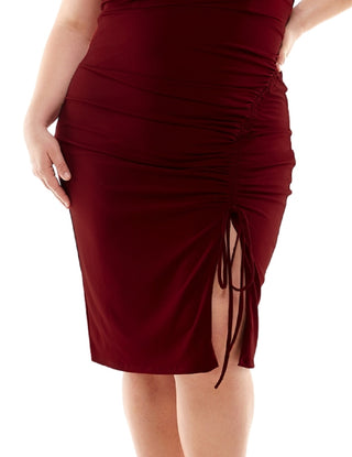 Vestido feminino City Studios com cinto lateral roxo tamanho 18W