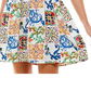 Vestido infantil City Studios com amarração nos ombros e ajuste evasê, marrom, tamanho 13