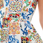 Vestido infantil City Studios com amarração nos ombros e ajuste evasê, marrom, tamanho 13