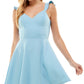 Vestido infantil City Studios Fit &amp; Flare azul tamanho 5