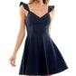 Vestido infantil City Studios Fit &amp; Flare azul tamanho 15