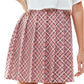 Vestido Kingston Grey Junior de duas peças com saia estampada, branco, tamanho médio