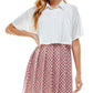 Vestido Kingston Junior com saia estampada de duas peças, rosa, tamanho XX-G