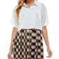 Vestido Kingston Grey Junior com saia estampada de duas peças, cinza, tamanho XX-S