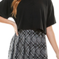 Vestido Kingston Grey Junior com saia estampada de duas peças, cinza, tamanho XX-S