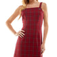 Vestido xadrez Kingston Junior's vermelho tamanho X-G
