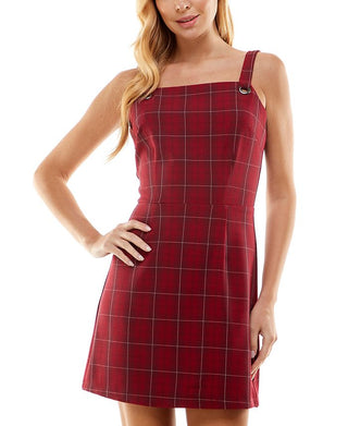 Vestido xadrez Kingston Junior's vermelho tamanho X-G