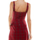 Vestido xadrez Kingston Junior's vermelho tamanho X-G