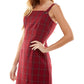 Vestido xadrez Kingston Junior's vermelho tamanho X-G