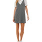 Vestido estampado Kingston Junior 2 peças, branco, tamanho médio