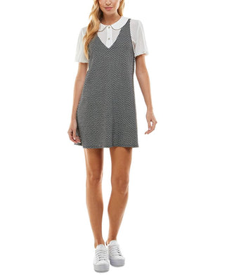 Vestido estampado Kingston Junior 2 peças, branco, tamanho médio