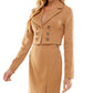 Conjunto de blazer e saia Kingston Junior, 2 peças, marrom, tamanho grande