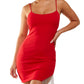 Vestido infantil com franjas City Studios vermelho tamanho 13