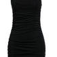 Vestido curto justo com babados City Studios Junior's, preto, tamanho 12