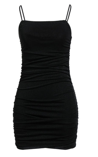 Vestido curto justo com babados City Studios Junior's, preto, tamanho 12
