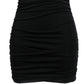 Vestido curto justo com babados City Studios Junior's, preto, tamanho 12