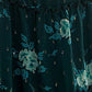 Vestido City Studios Junior com decote sobrepeliz metálico e ajuste evasê, verde, tamanho pequeno