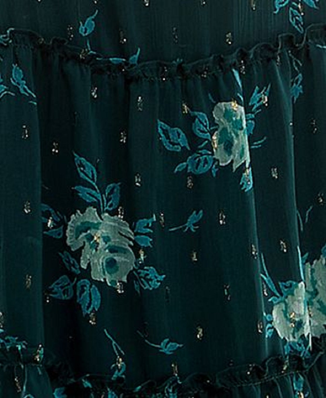 Vestido City Studios Junior com decote sobrepeliz metálico e ajuste evasê, verde, tamanho pequeno