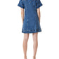 Habitual - Short Sleeve Denim Shift Dress