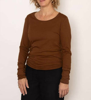 Humanoid - Camiseta de manga comprida e gola redonda Hanya