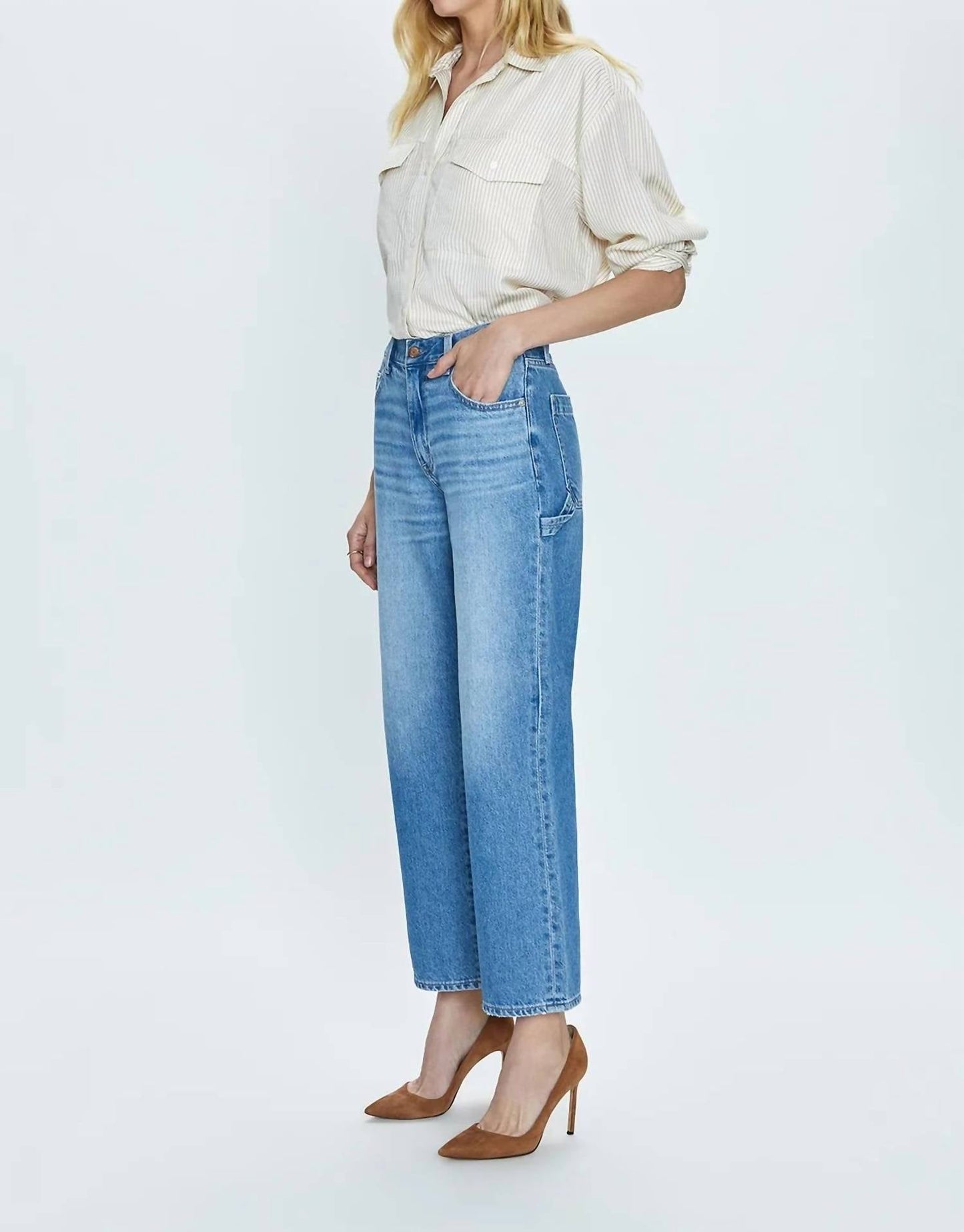 Pistola - Dylan Carpenter Mid Rise Rise Wide Leg Jean