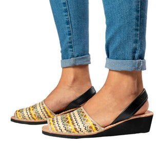 Numa By Spanians - Sandália plataforma feminina com salto anabela estreita