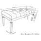 Waverly Tufted Ottoman Bench - Natural