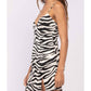 Cason Couture - The Fancy Zebra Mini Dress