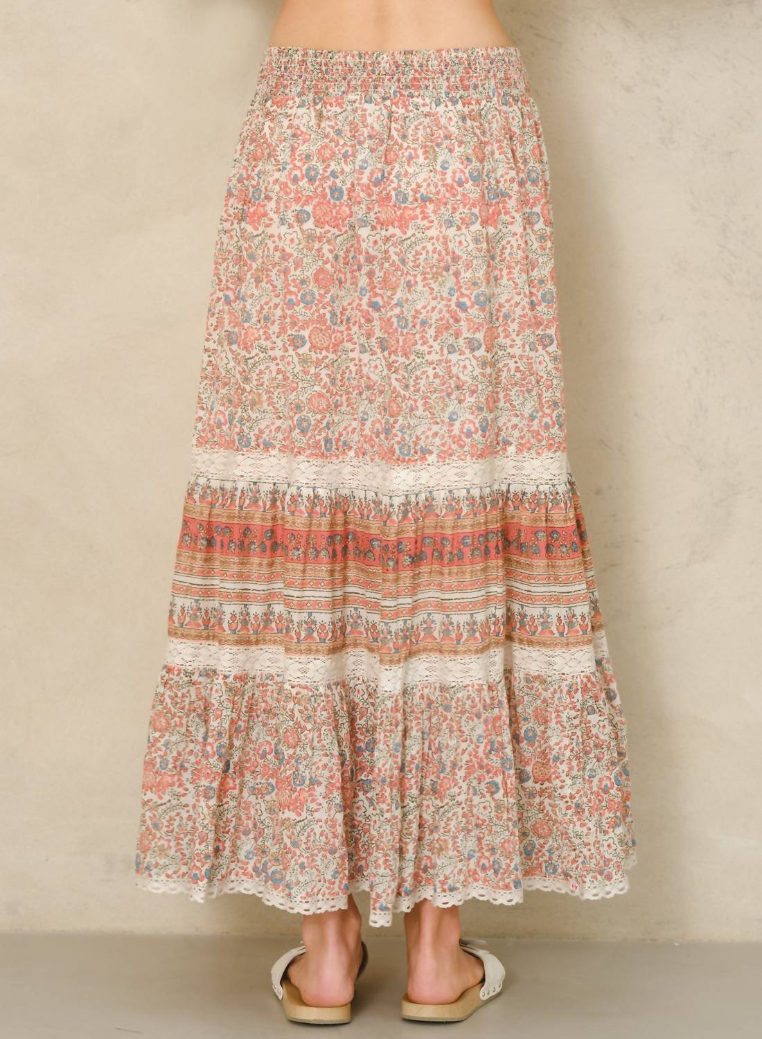M.A.B.E. - Cass Print Maxi Skirt