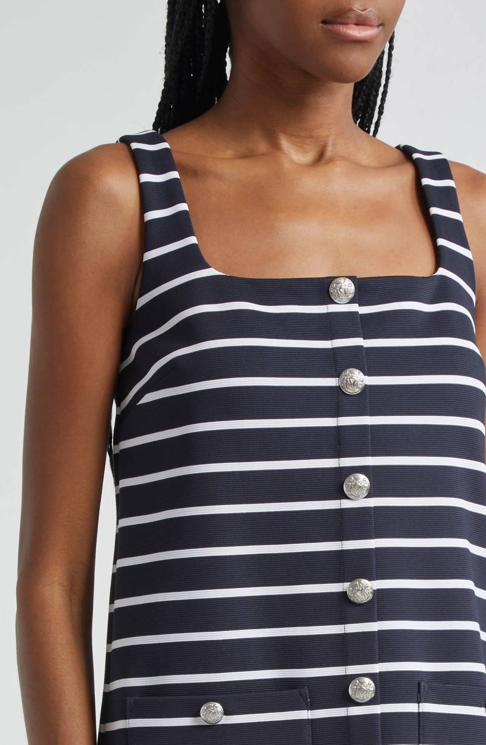 Veronica Beard - Tibbie Stripe Knit Mini Dress