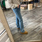 Risen - Mid Rise Side Panel Straight Jeans