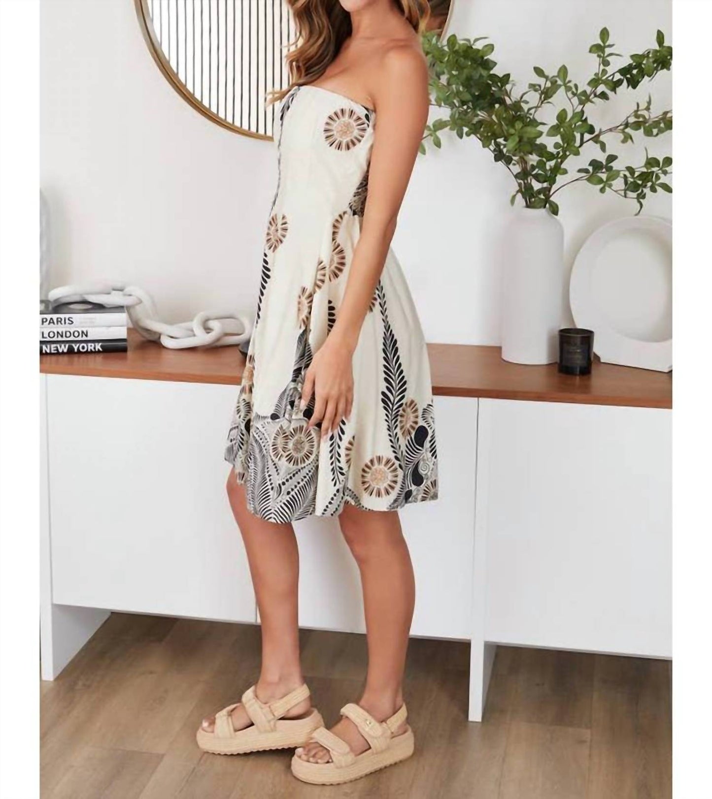 Milio Milano - Daisy Strapless Smocked Back Midi Dress