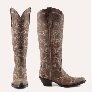 Buck &amp; Brana - Botas de Cowgirl Olivia em Couro