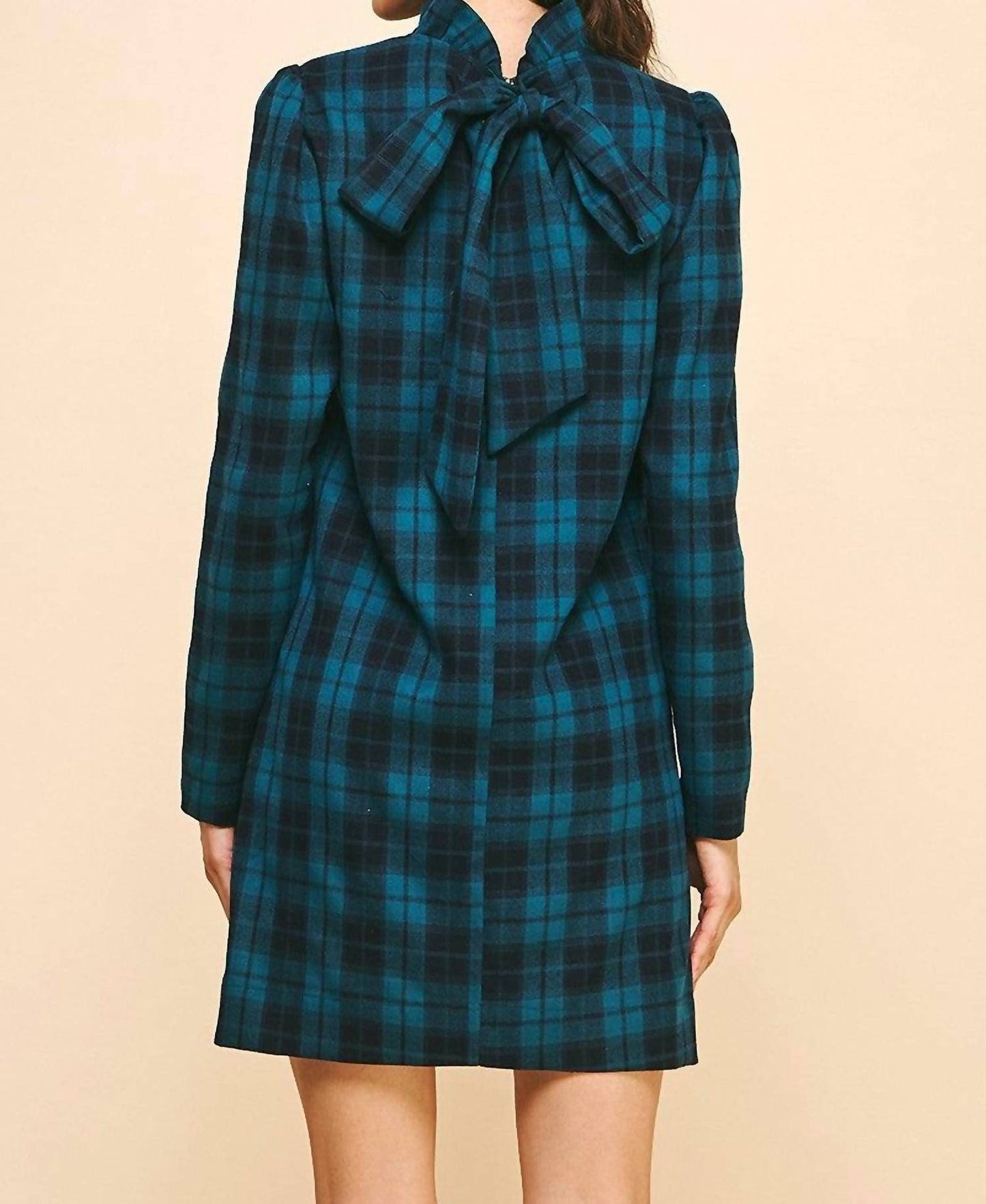 Pinch - Plaid Long Sleeve Mini Dress