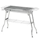 Outsunny Charcoal Grill Stainless Steel Portable Folding BBQ