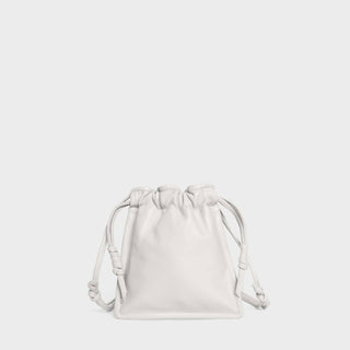 Lemiz - Bolsa feminina mini Bowie de couro com cordão