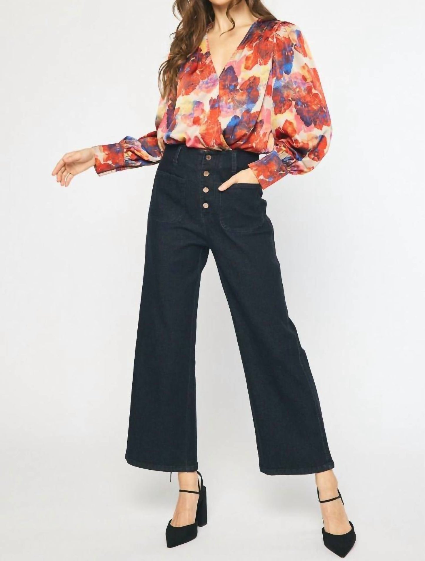 Entro - Watercolor Floral Bodysuit