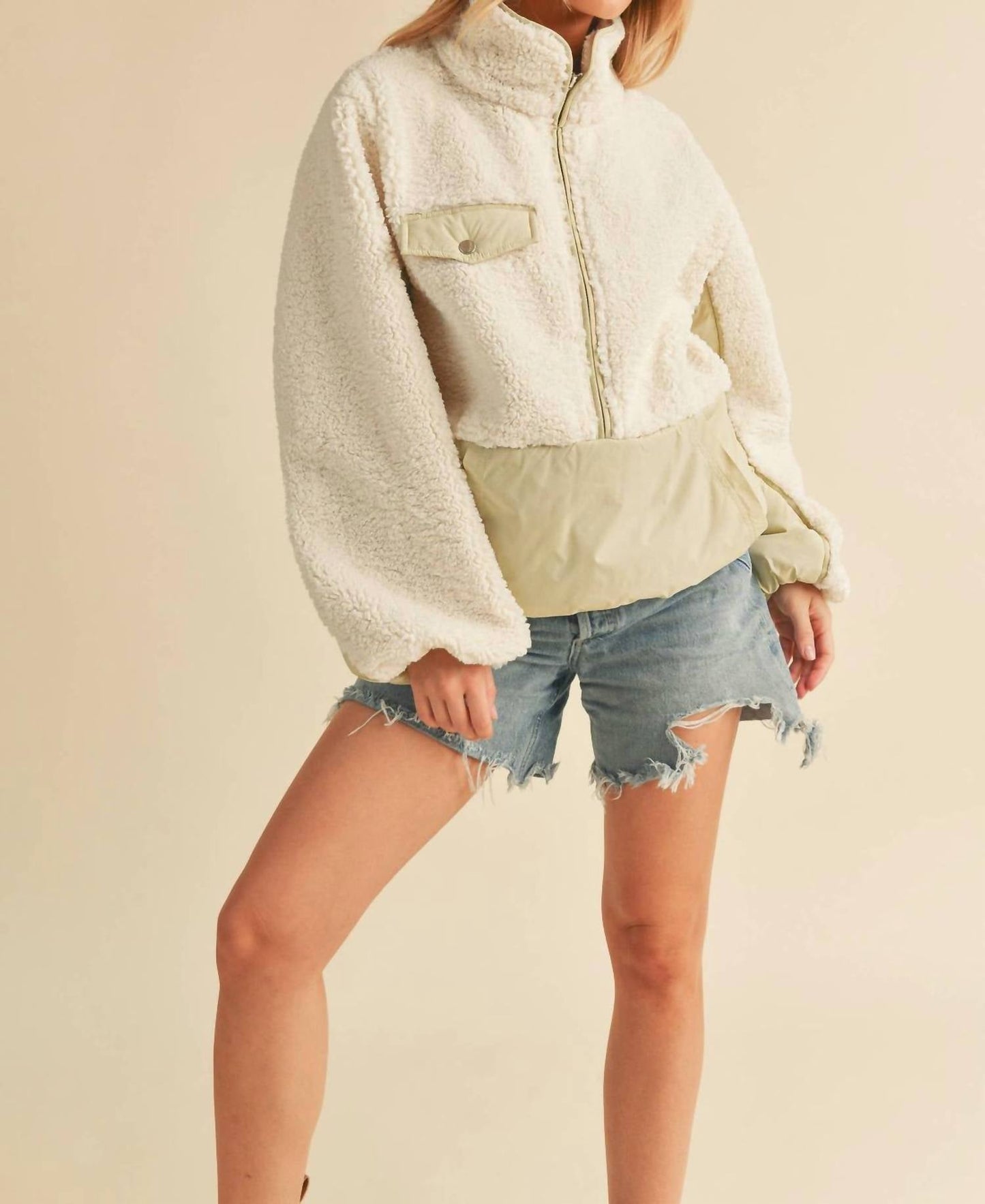 Aemi + Co - Fleece Pullover Top