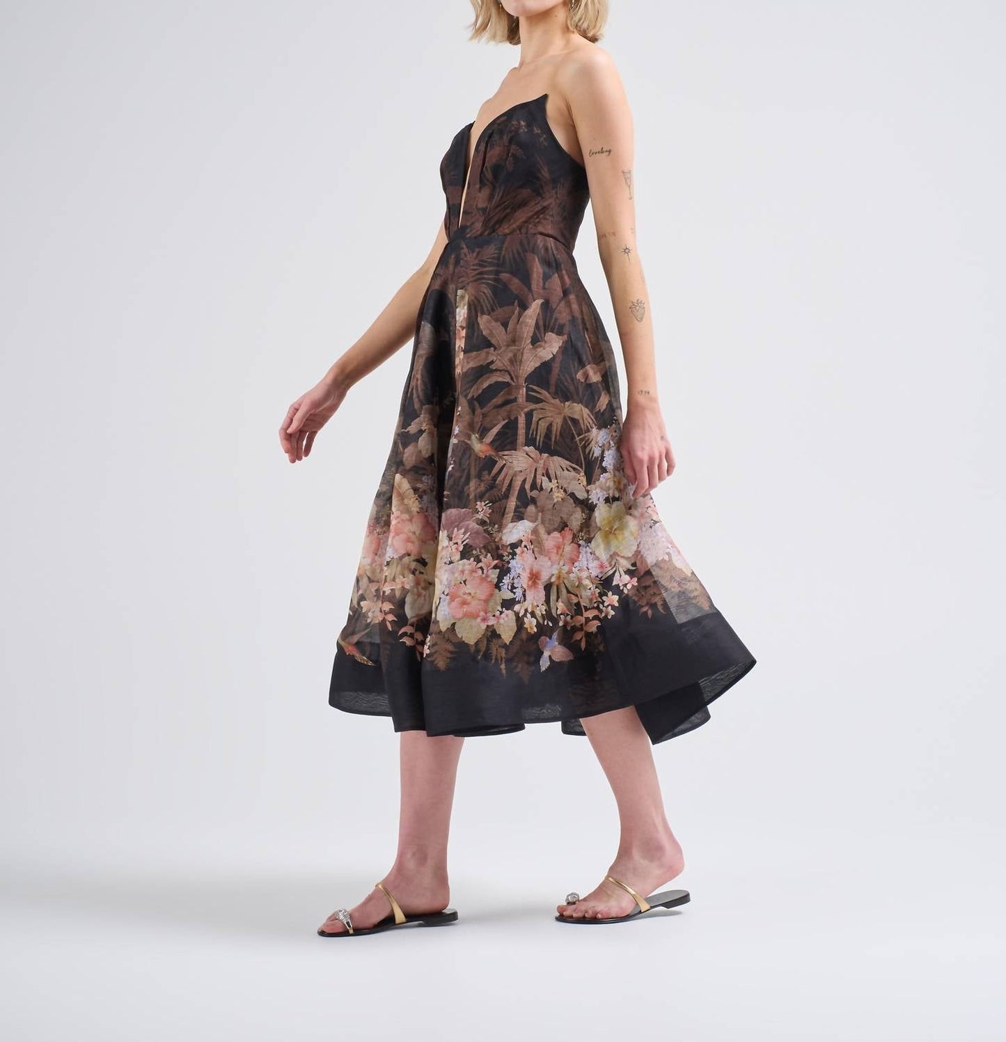 Zimmermann - Illuminate Draped Midi Dress