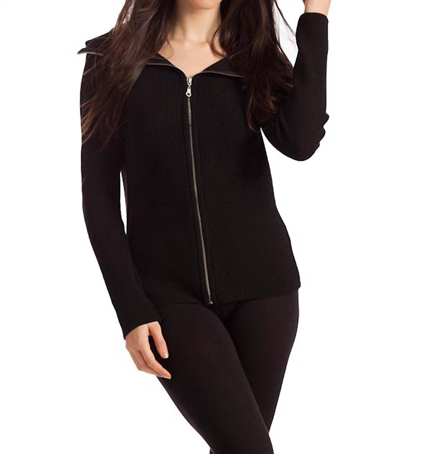 French Kyss - Amaya Zip Front Cardigan