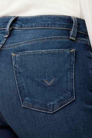 Hudson - Barbara Calça jeans bootcut de cintura alta para bebês com fenda na bainha