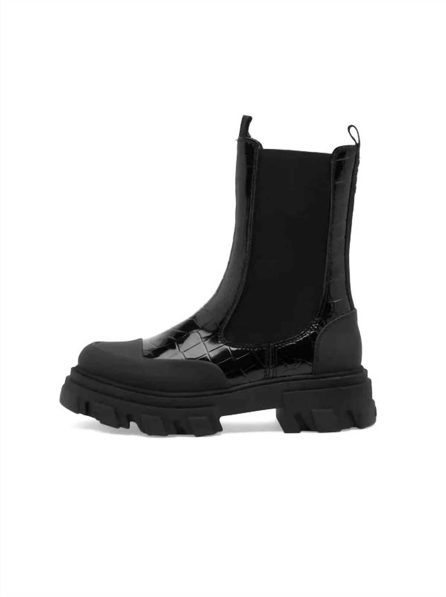Ganni - Women's Cleated Mid Chelsea Boot