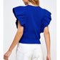 Strut & Bolt - Pleated Short Sleeve Knit Top