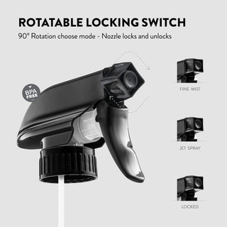 Frascos de spray de vidro - 16 oz, pacote com 2 