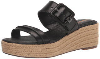 Sam Edelman Women's Carson Wedge Sandal, Black, 10