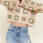 Trendsi - Adora Multicolor Crochet Crop Top