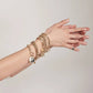 Eklexic - Women's Dual Chain Bracelet With Lage Enamel Yin Yang Pendant