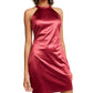 Crystal Doll Womens Juniors Halter Strappy Party Dress Purple 13