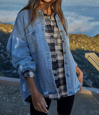 By Together - Luca Washed Denim Shacket