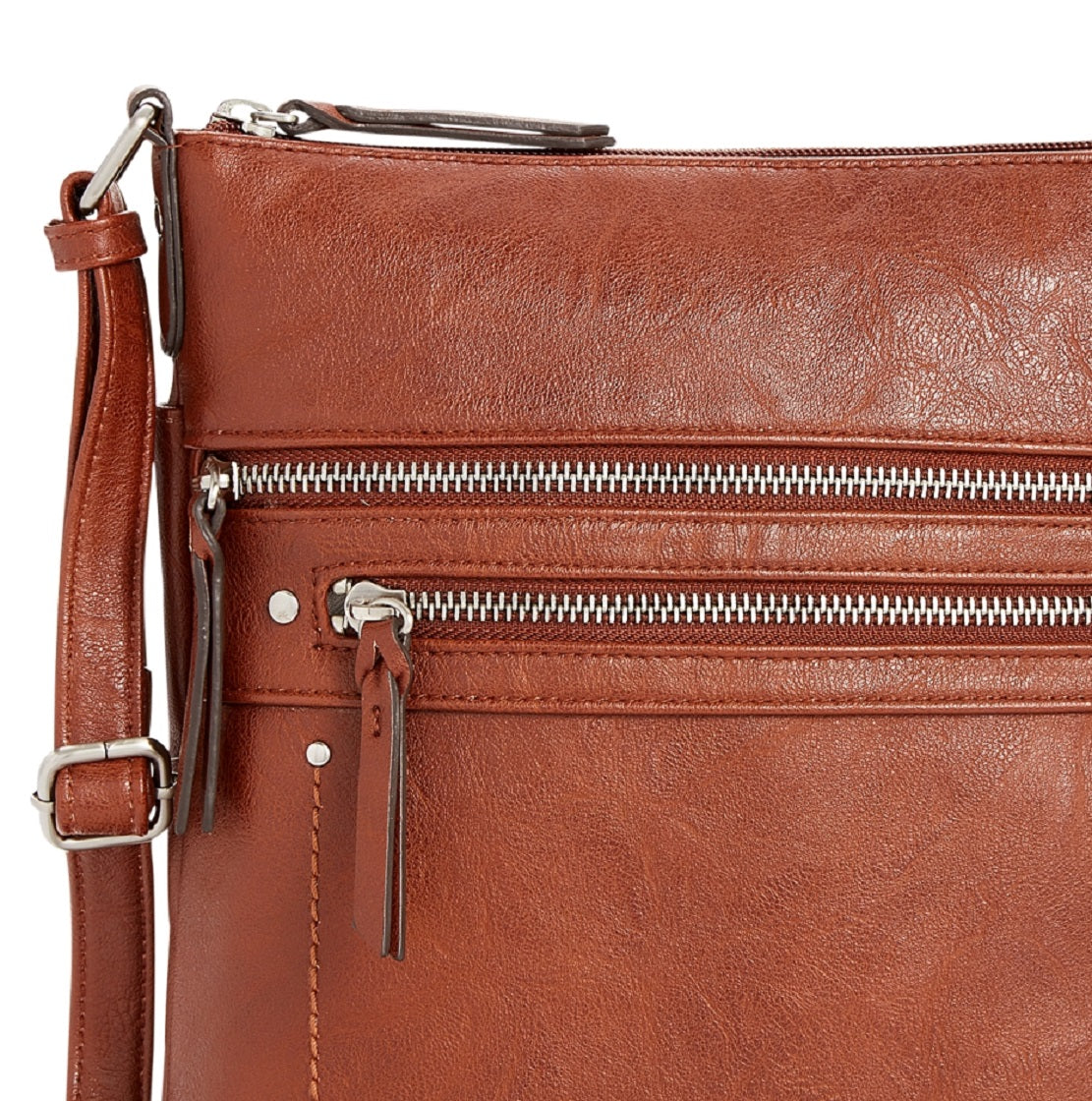 INC International Concepts Riverton Crossbody feminino marrom tamanho regular